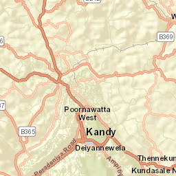 Kandy Street Map