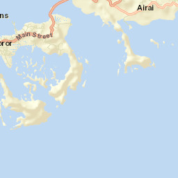 Koror Town Street Map