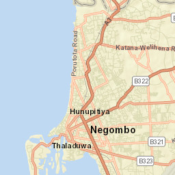 Negombo Street Map