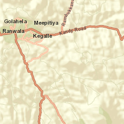 Kegalle Street Map