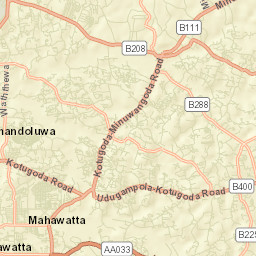Minuwangoda Street Map