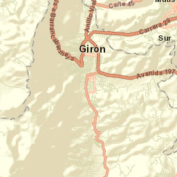 Girón Street Map