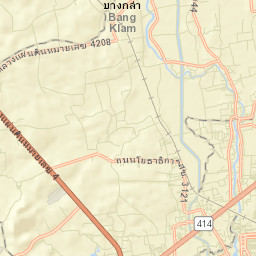 Amphoe Bang Klam Street Map