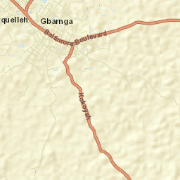 Gbarnga Street Map