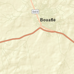 Bouaflé Street Map