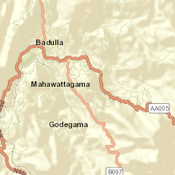 Badulla Street Map