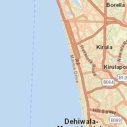 Dehiwala-Mount Lavinia Street Map