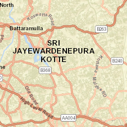 Pita Kotte Street Map