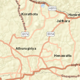 Colombo District Street Map