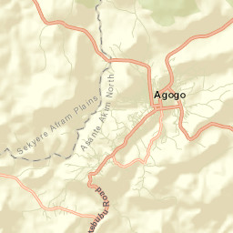 Agogo Street Map