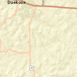Duekoué Street Map