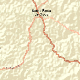 Santa Rosa de Osos Street Map