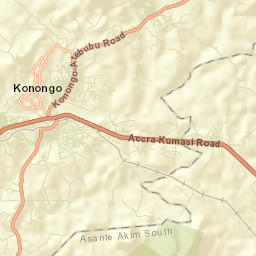 Konongo Street Map