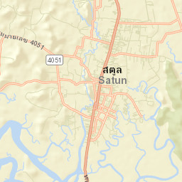 Amphoe Mueang Satun Street Map