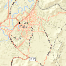 Amphoe Mueang Yala Street Map