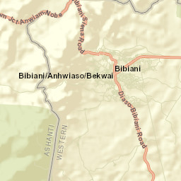 Bibiani Street Map