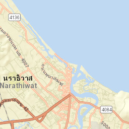 Narathiwat Street Map