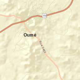 Oumé Street Map