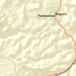 Begoro Street Map