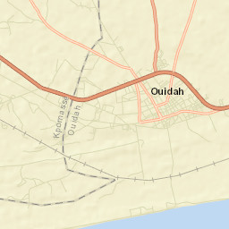 Ouidah Street Map