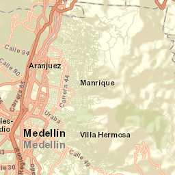 Medellín Street Map