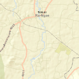 Amphoe Ra-ngae Street Map