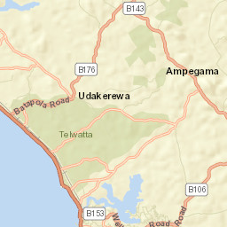 Hikkaduwa Street Map