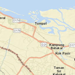 Tumpat Street Map