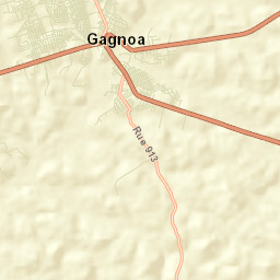 Gagnoa Street Map