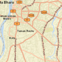 Kota Bharu Street Map