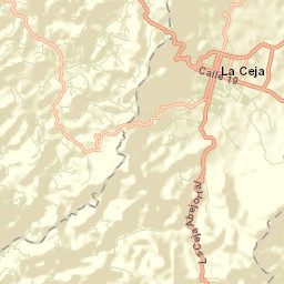 La Ceja Street Map