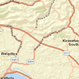 Weligama Street Map