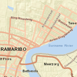 Paramaribo Street Map