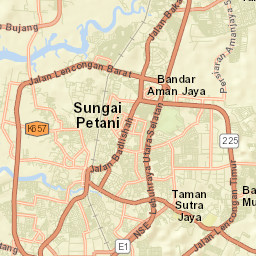 Sungai Petani Street Map