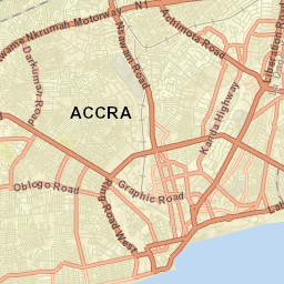Accra Street Map