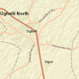 Ughelli Street Map