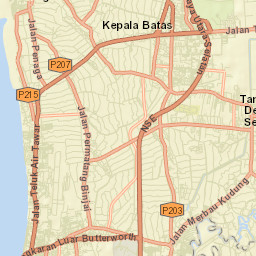 Permatang Kuching Street Map