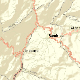 Jenesano Street Map