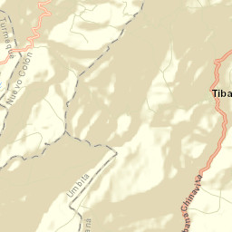 Tibaná Street Map