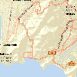 Kampung Sungai Ara Street Map