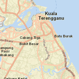 Kuala Terengganu Street Map