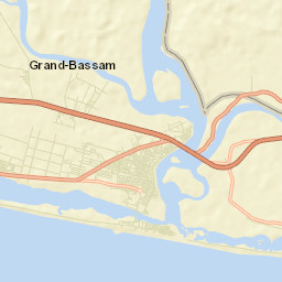 Grand-Bassam Street Map