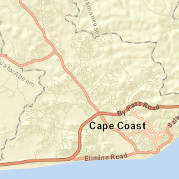 Cape Coast Street Map
