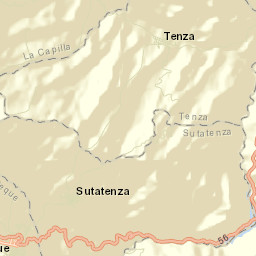 Tenza Street Map