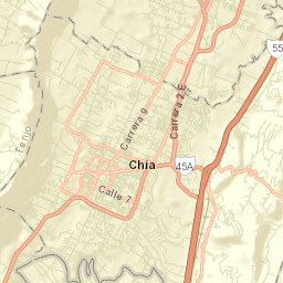 Chía Street Map
