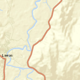 Lawas Street Map