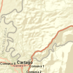 Cartago Street Map