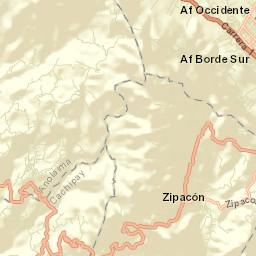 Zipacón Street Map