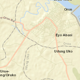 Esuk Oron Street Map