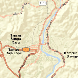 Kuala Kangsar Street Map